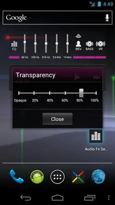 Audio Fx Widget android App screenshot 0